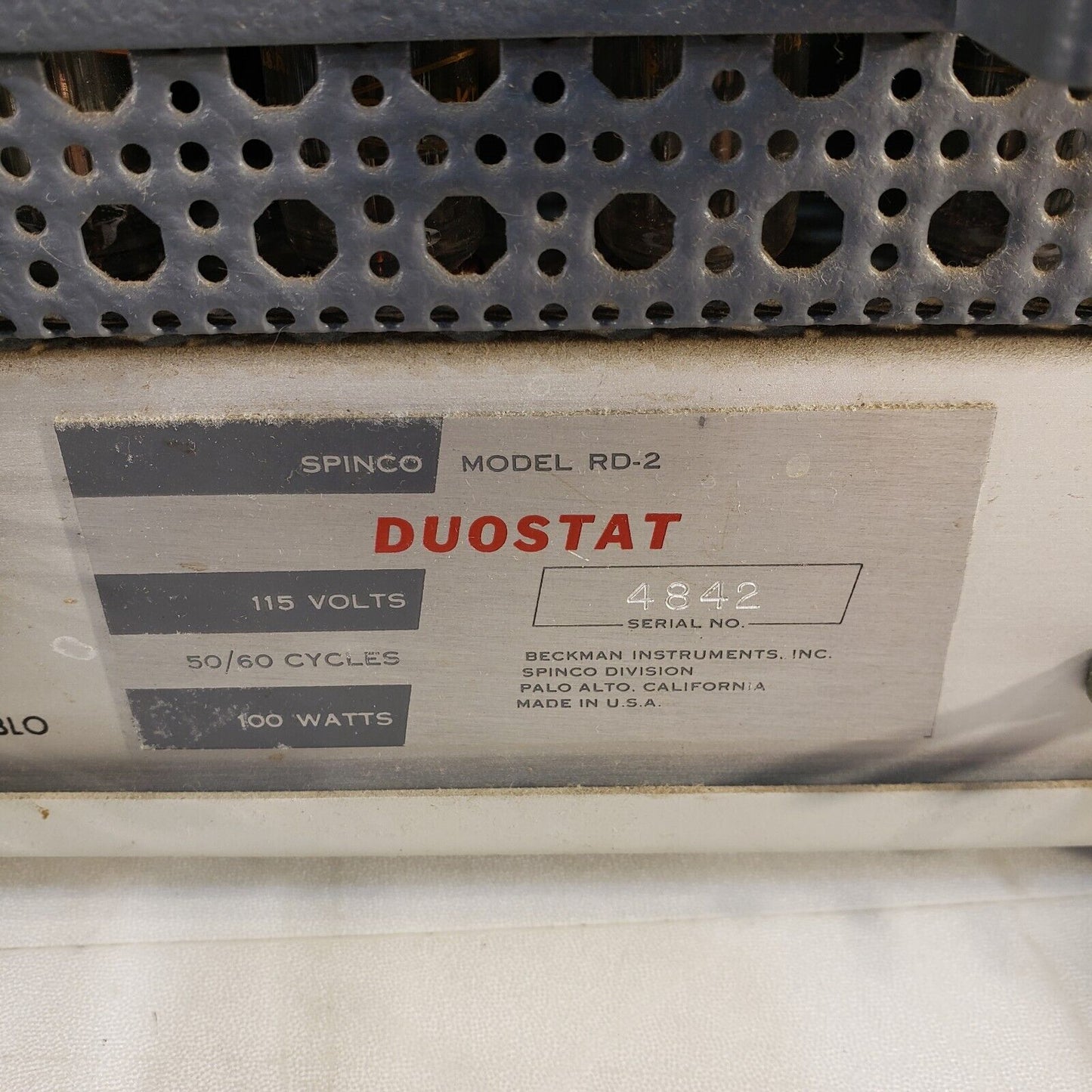 FOR PARTS ONLY Beckman Duostat RD-2 Regulated DC Power Supply
