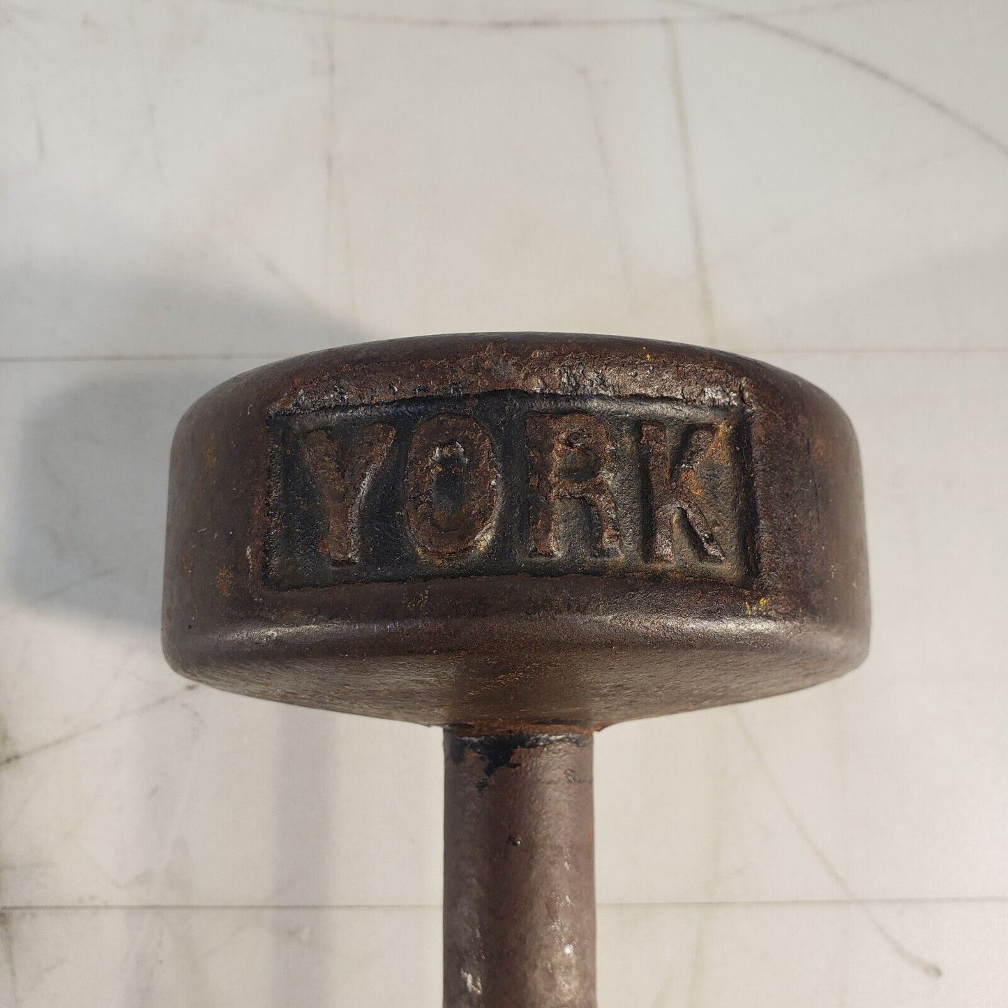 Vintage York 20lb Dumbbell Cast Iron Weight