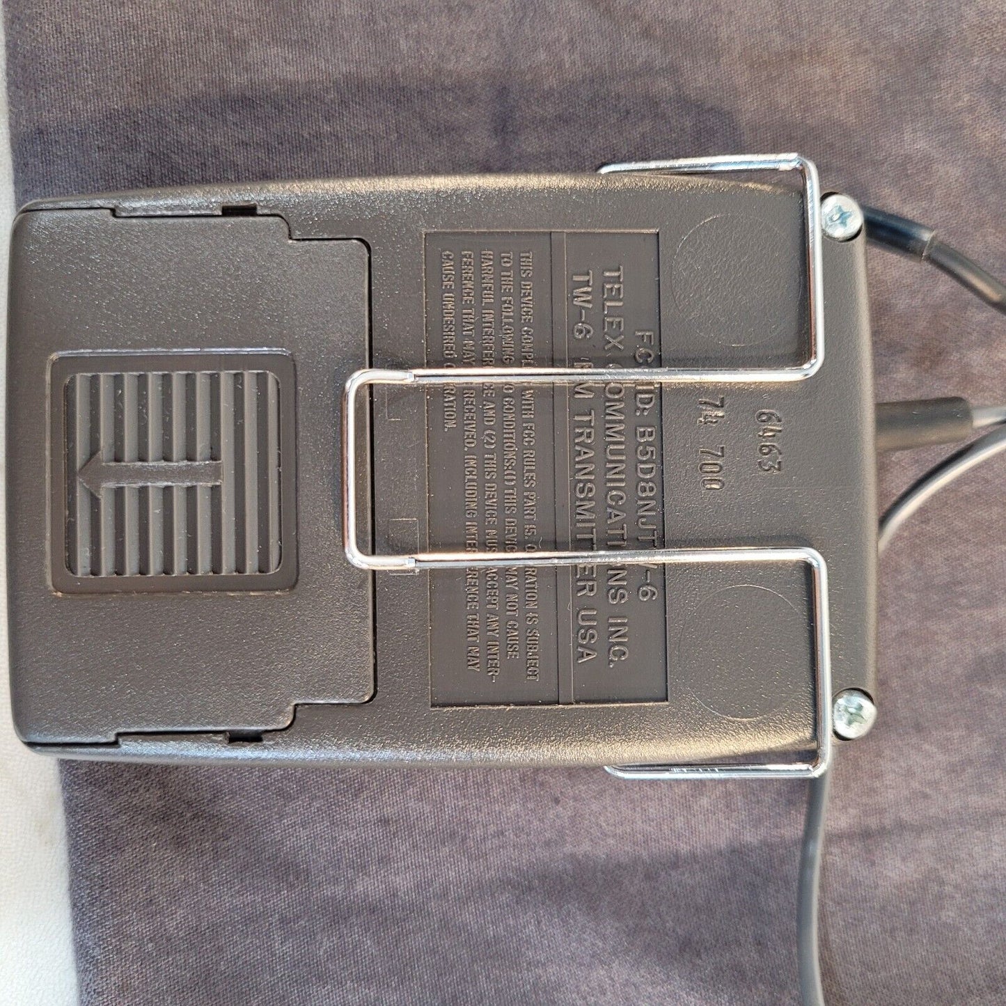 Telex TW-6 Soundmate Microphone/Transmitter With Cloth Cover
