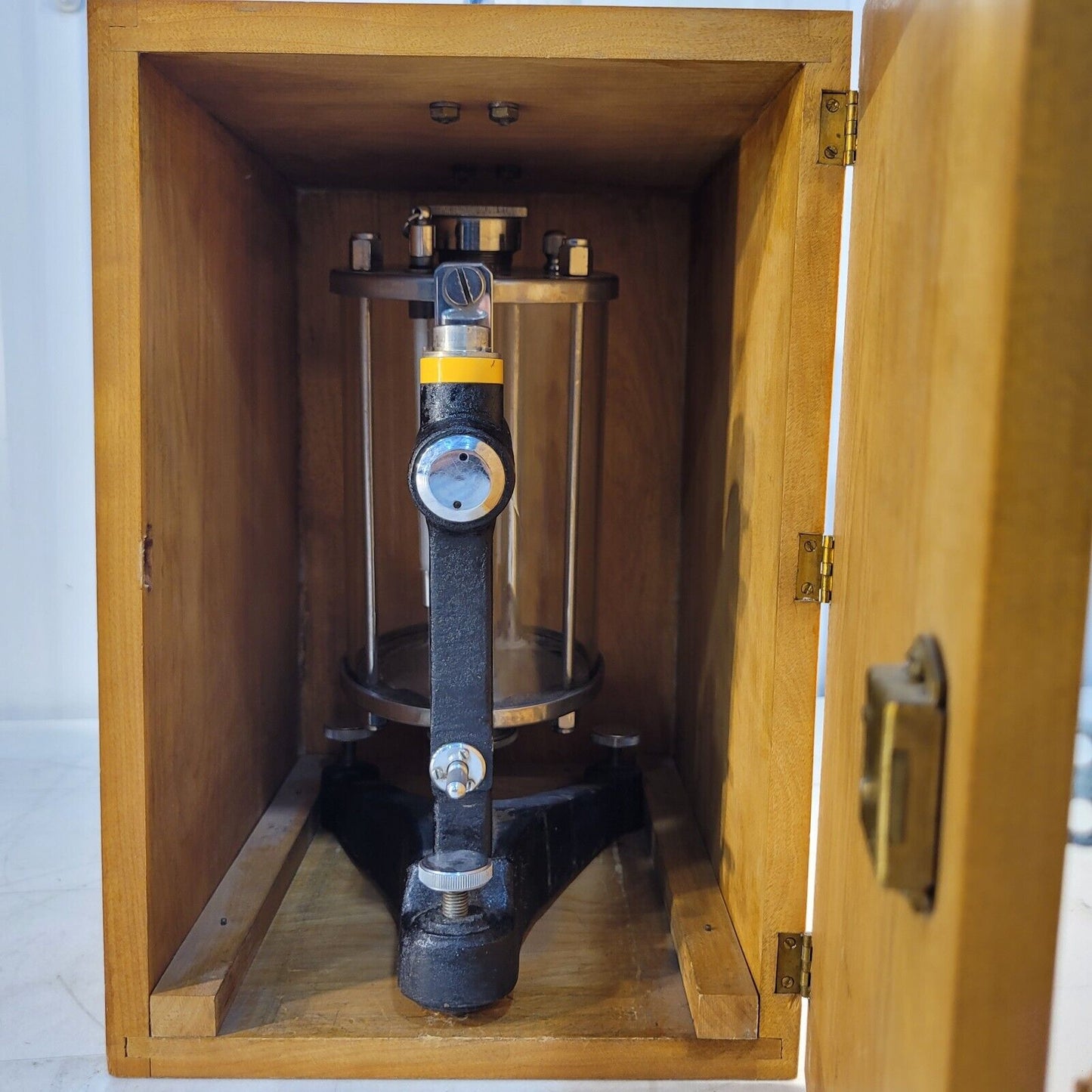 Vintage Hoppler Manual Viscometer Tabletop With Wooden Case