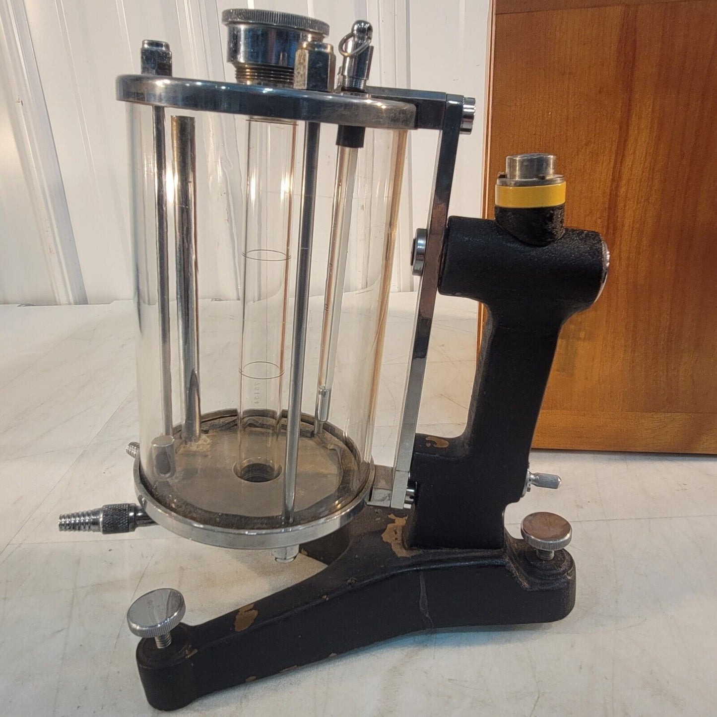 Vintage Hoppler Manual Viscometer Tabletop With Wooden Case