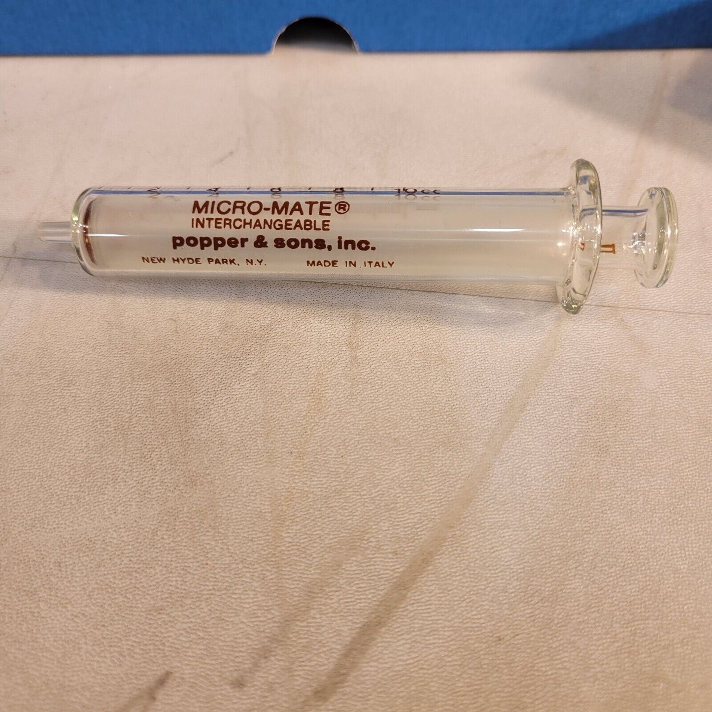 Popper and Sons MICRO-MATE 5 Interchangeable Glass 10cc Scientific Syringes