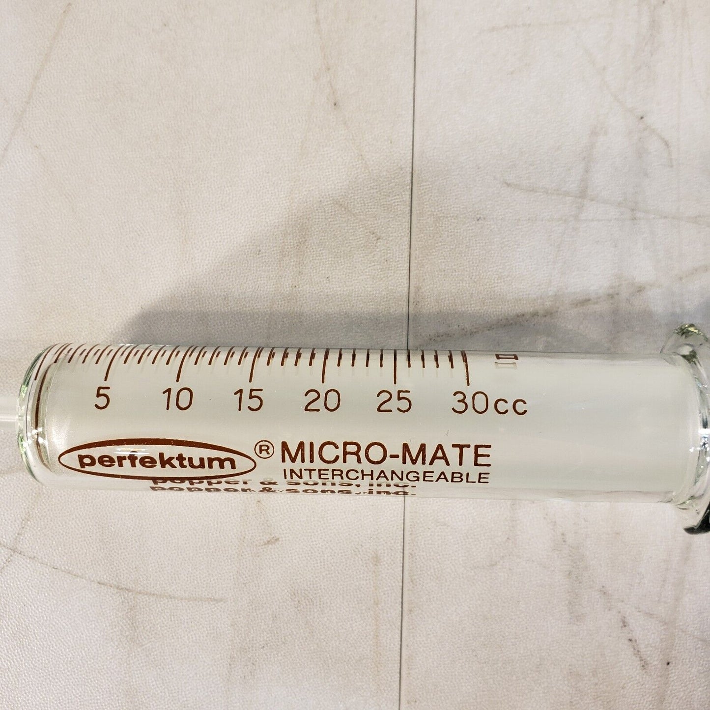 Perfektum Micro-Mate 30cc Interchangeable Scientific Syringe