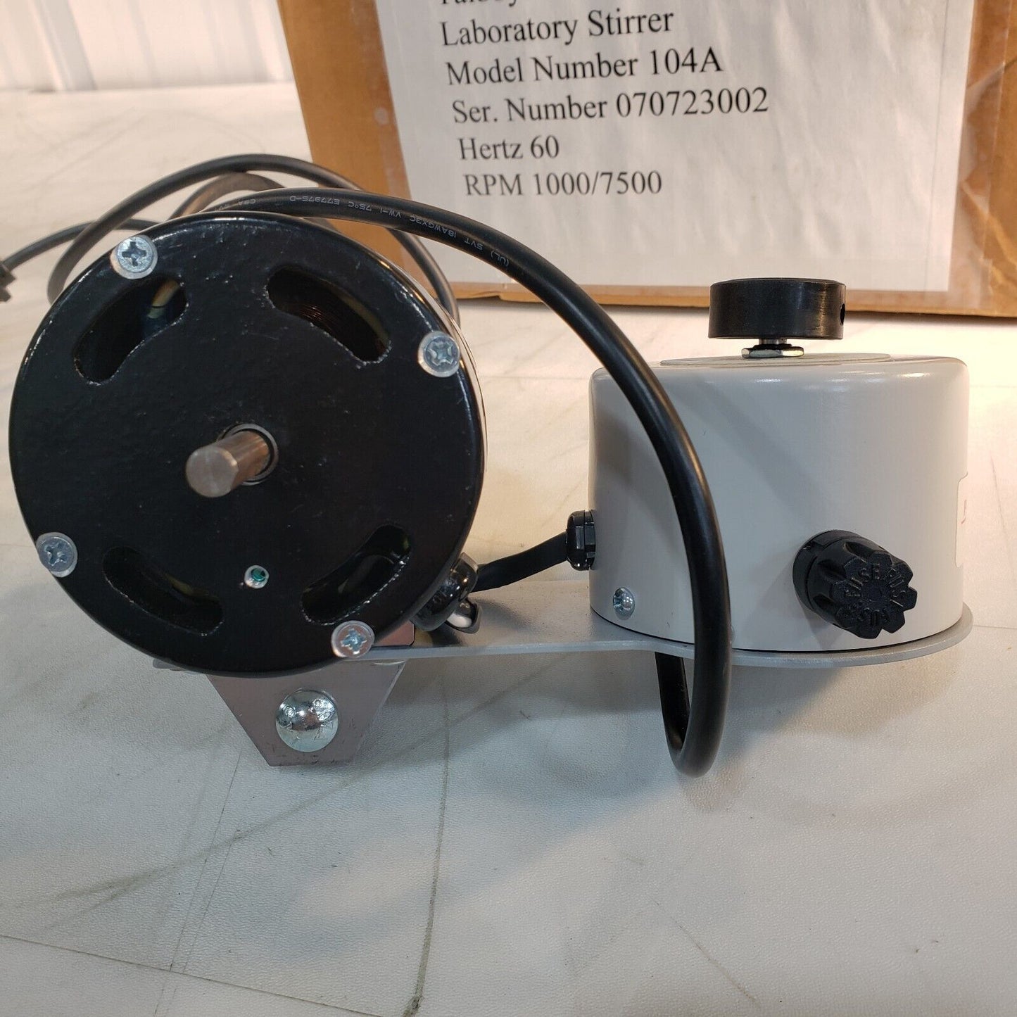 NEW Talboys 104A Overhead Mixer Stirrer 1/18 HP Dual Shaft 1000-7500RPM 60Hz