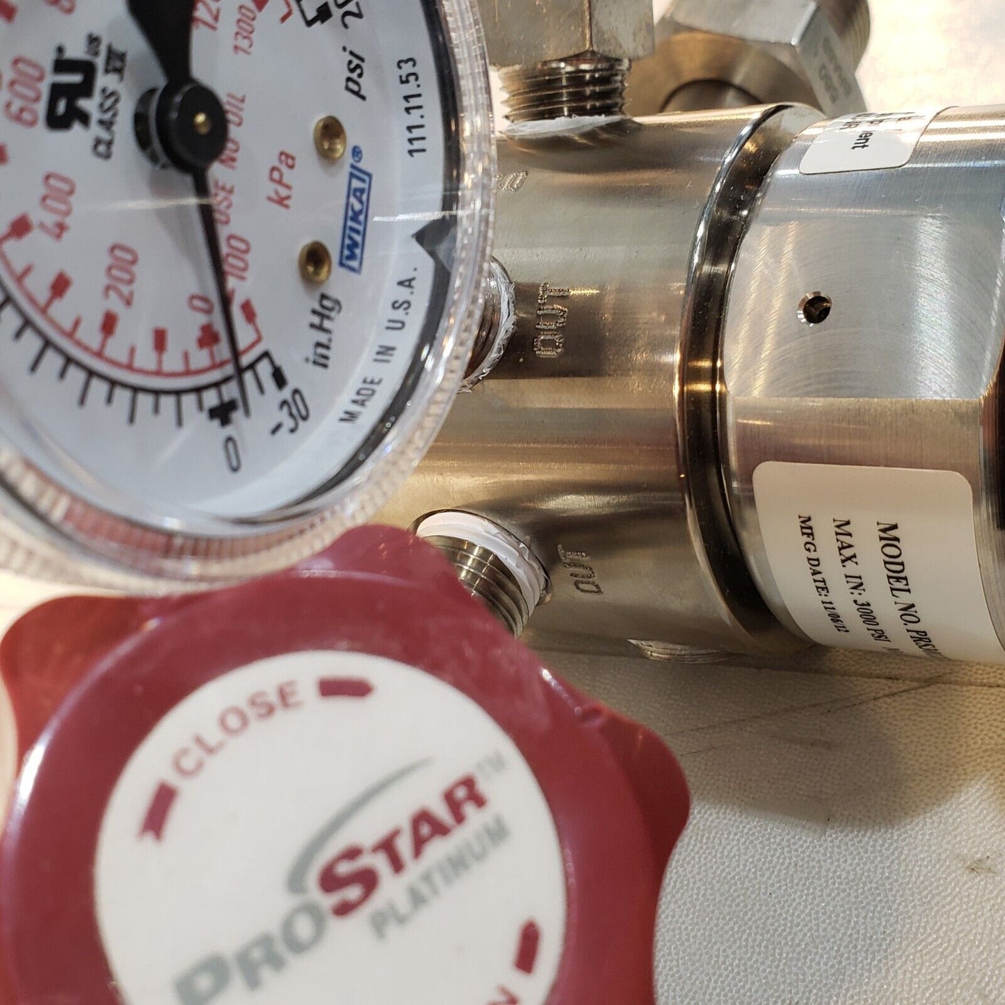 ProStar Platinum PRS301233 High Purity Pressure Regulator Max In 3000psi
