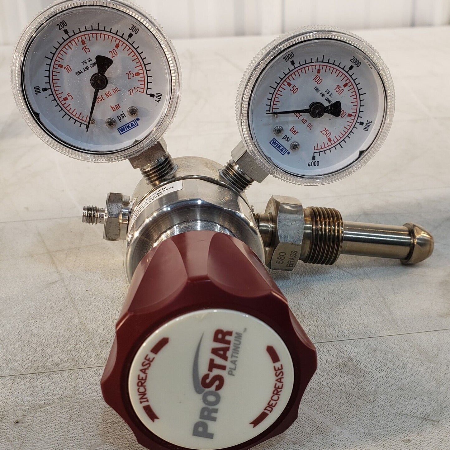 ProStar Platinum PRS300243 Gas Regulator Valve Max In 3000psi Max Out 250psi