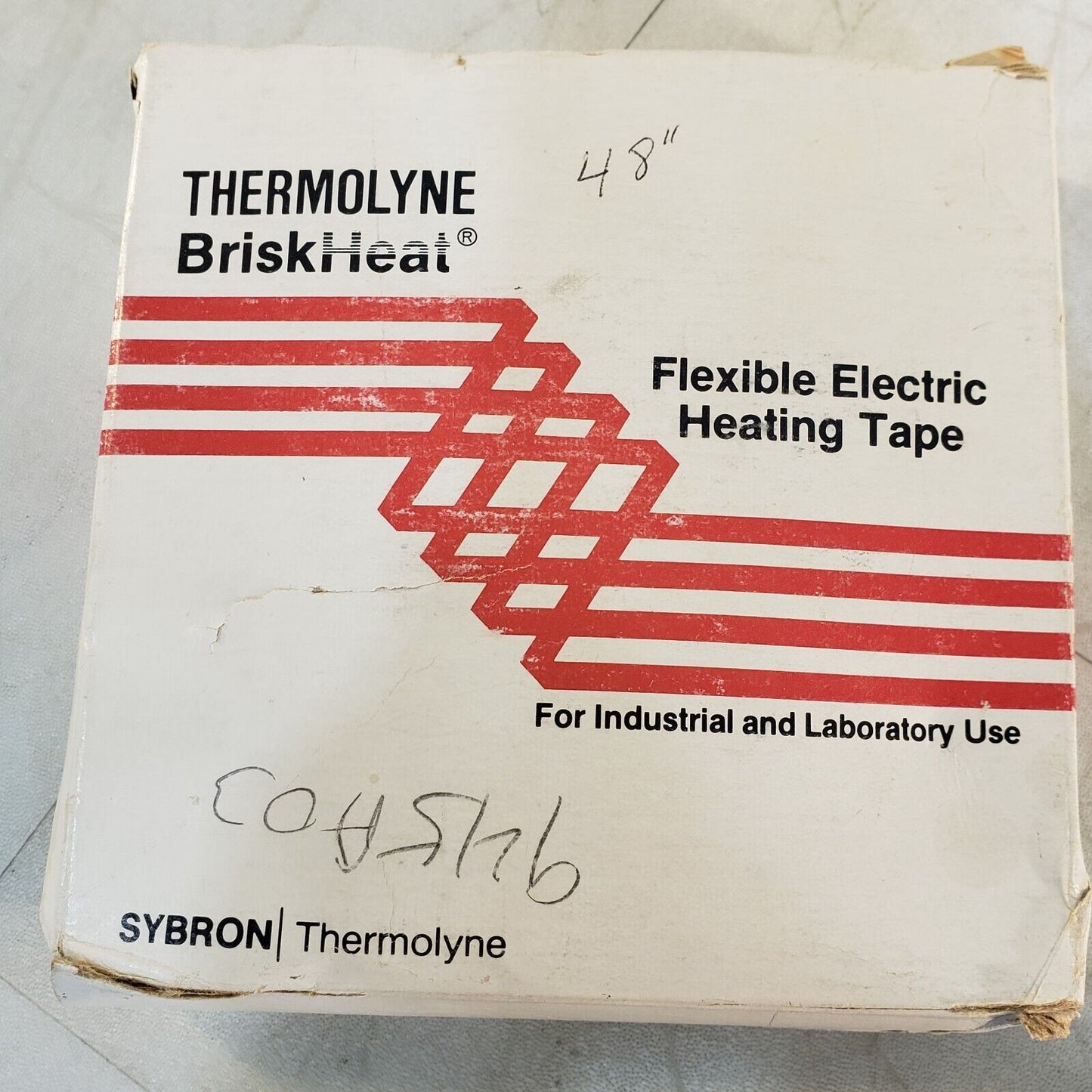 Thermolyne BriskHeat 4' Heavy Insul F/G Flexable Electric Heating Tape 1" Wide