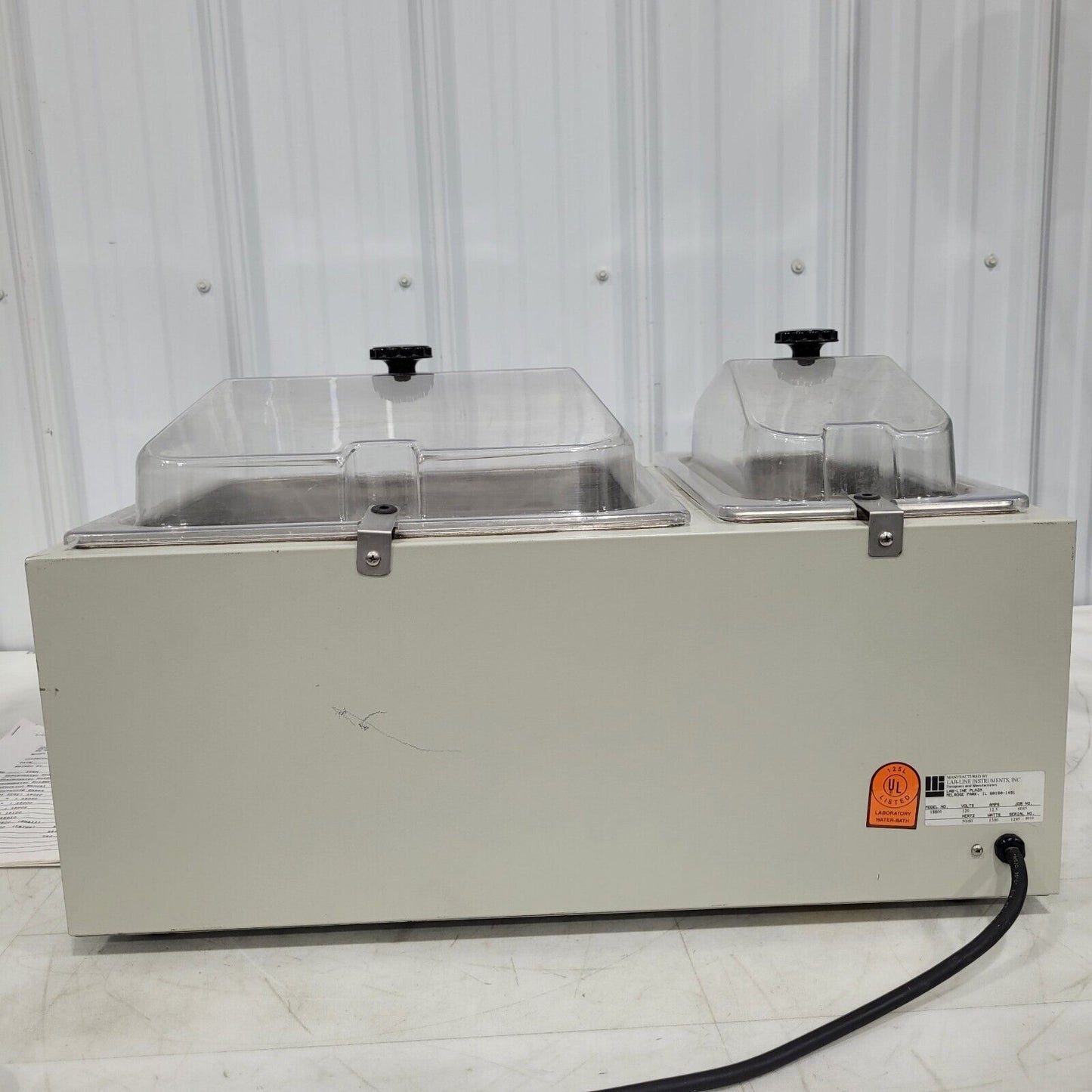 Lab-Line 18800 Dual Chamber Aqubath 5L & 10L 120V 12.5A 1500W 50/60Hz