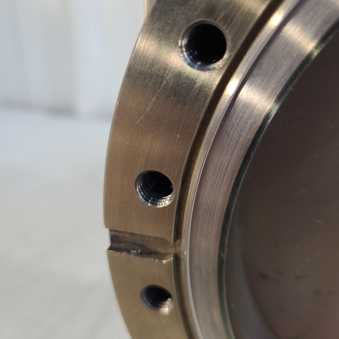 8" DN160CF Manual Gate Valve Conflat CF Flange Tapped Holes High Vacuum SS