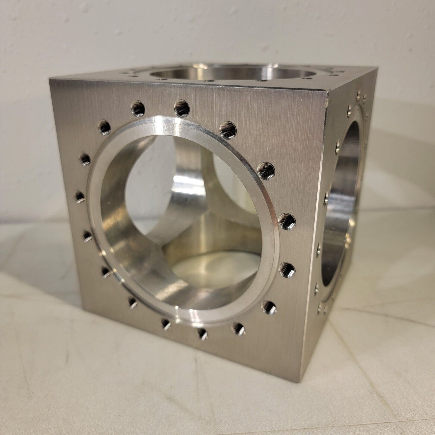 Conflat UHV 6-Way CF Cube 6" Flange Ultra High Vacuum Chamber 304SS DN100 CF100