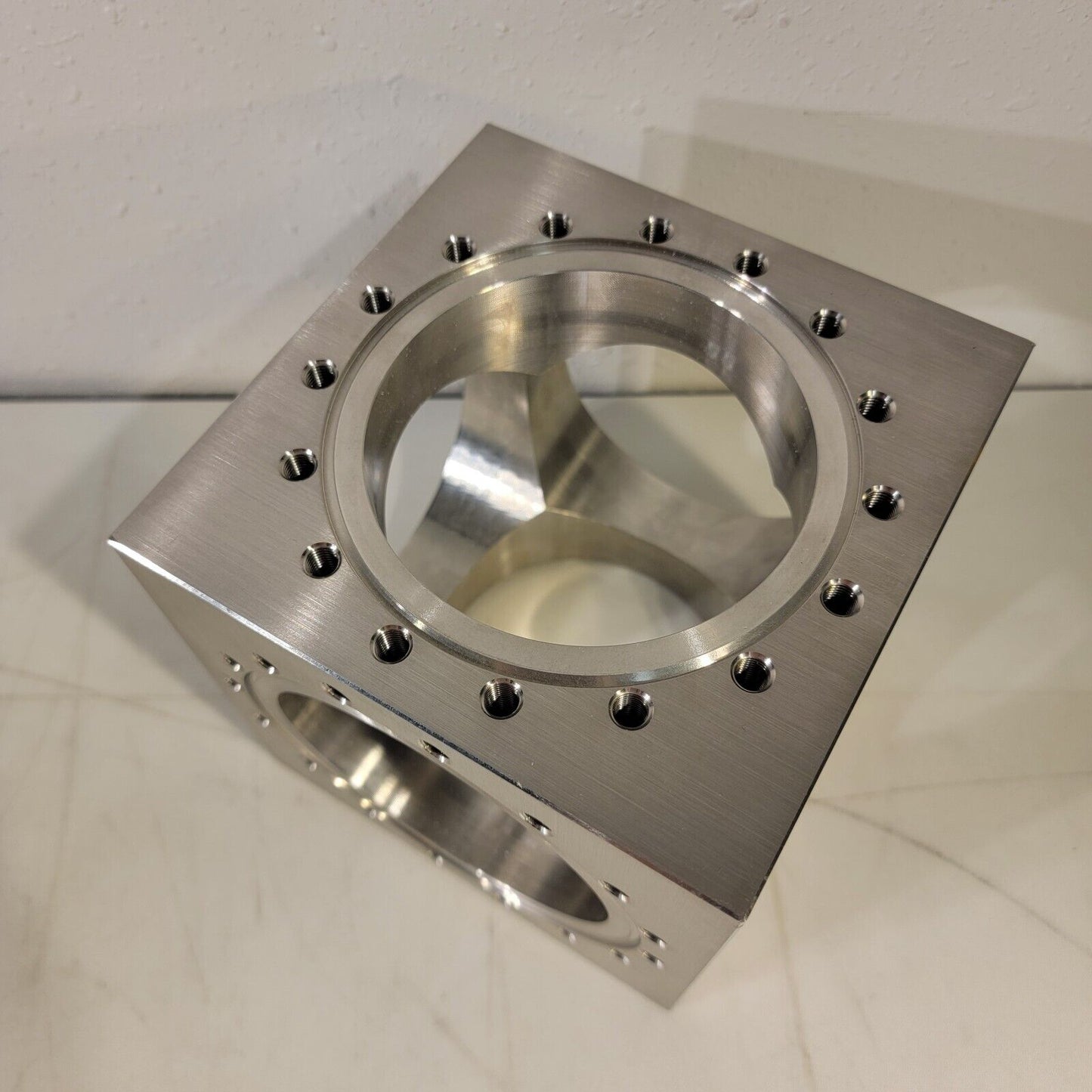 Conflat UHV 6-Way CF Cube 6" Flange Ultra High Vacuum Chamber 304SS DN100 CF100