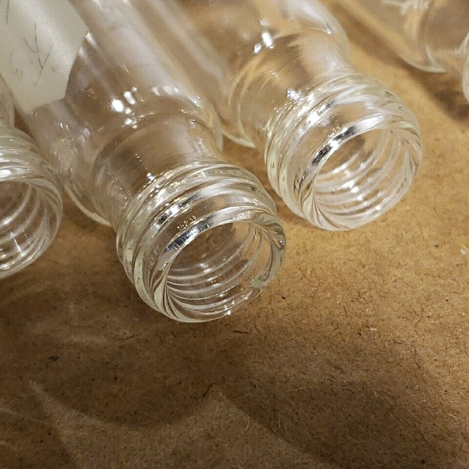 Lot Of 14 Kimax Vial 15mL Test Tube Screw Top Glass 100x16mm Laboratory Use