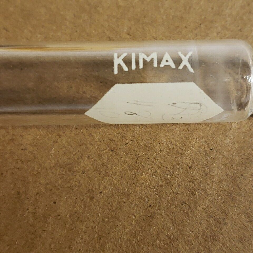 Lot Of 14 Kimax Vial 15mL Test Tube Screw Top Glass 100x16mm Laboratory Use