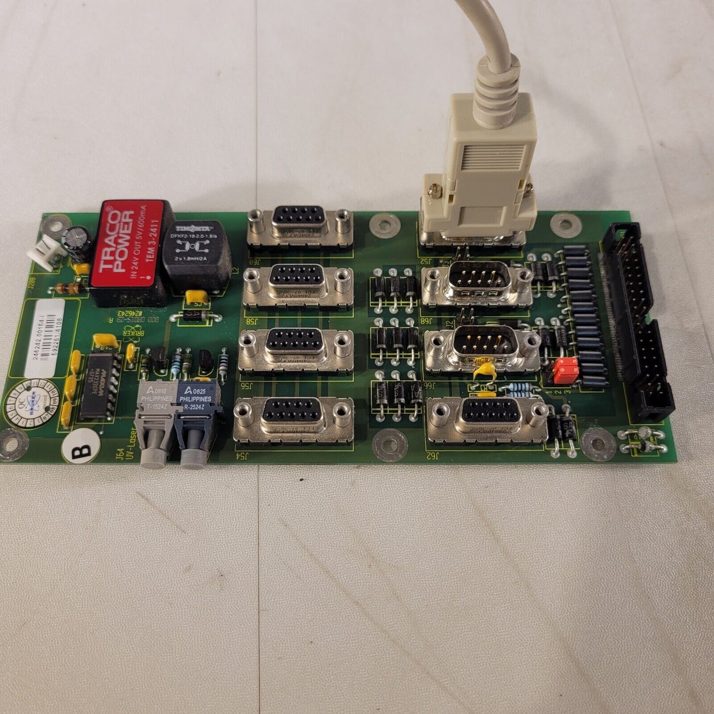 Bruker 246242.00154-i 592261/4108 Breakout/Distribution Board Traco Power 3-2411