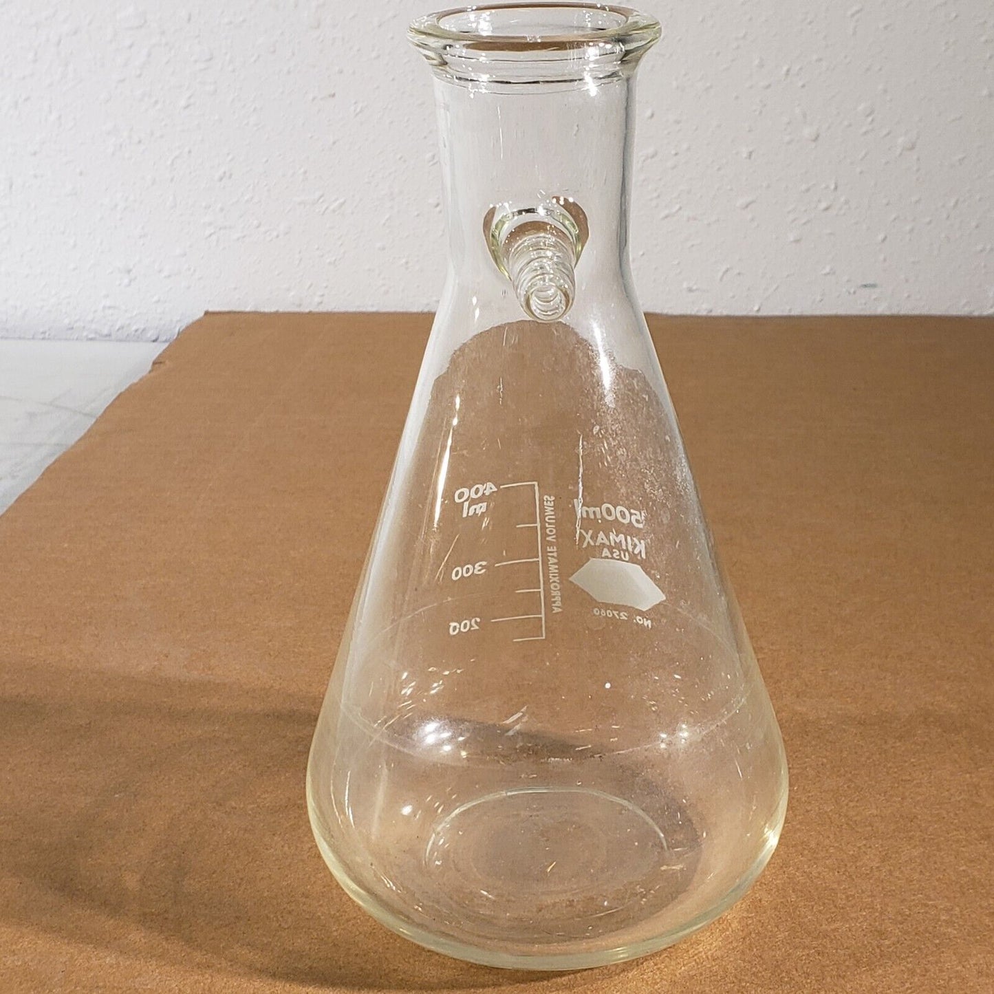 KIMAX 27060 500 mL Graduated Flitering Flask Vacuum Tap