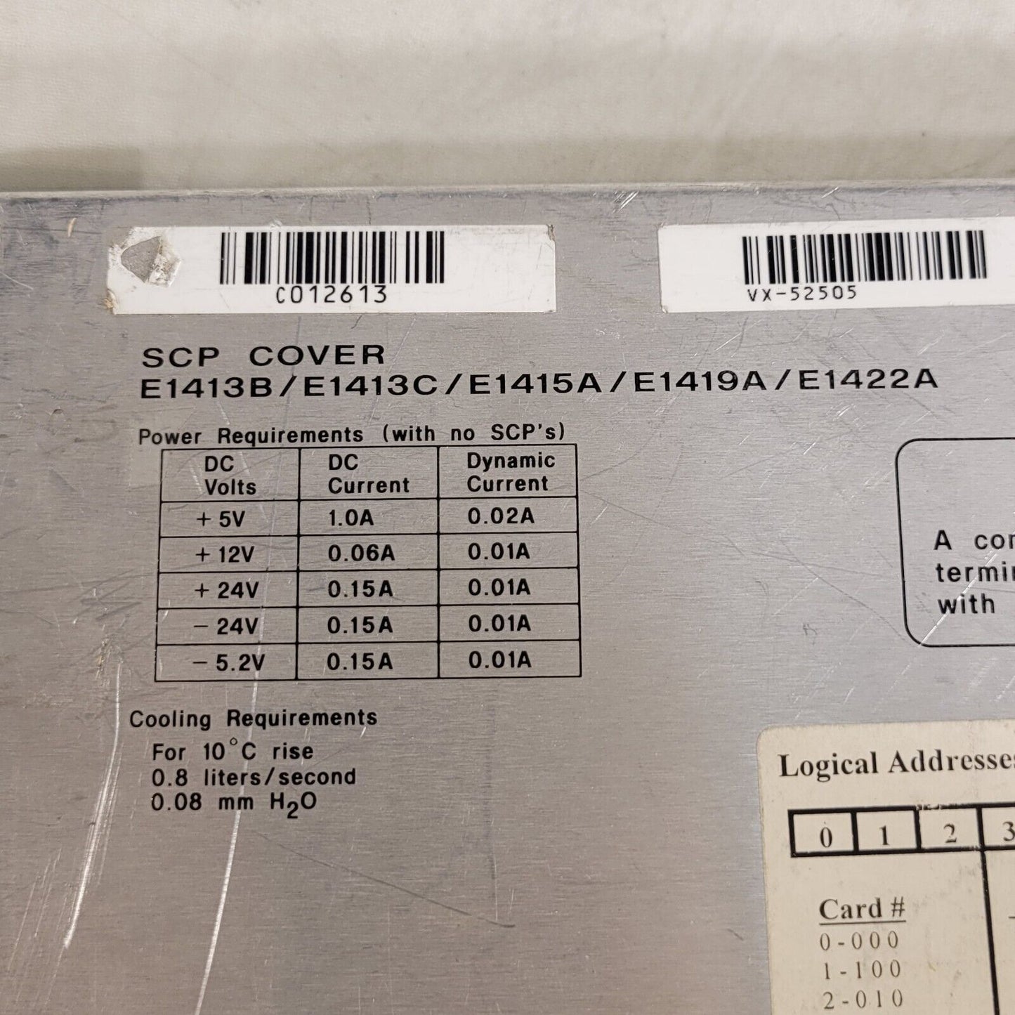 HP 75000 64-Channel Scanning A/D SCP Card E1413C E1413C E1415A E1419A A3F
