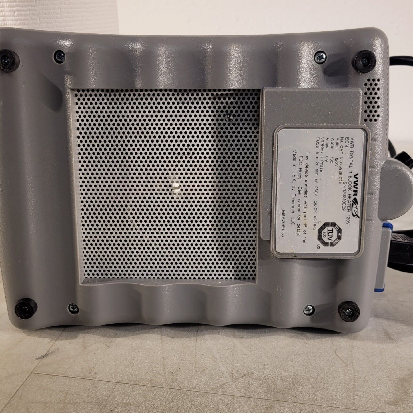 VWR 75838-270 Advanced Dry Digital 1 Block Heater 120V 100W 8-Tube Block