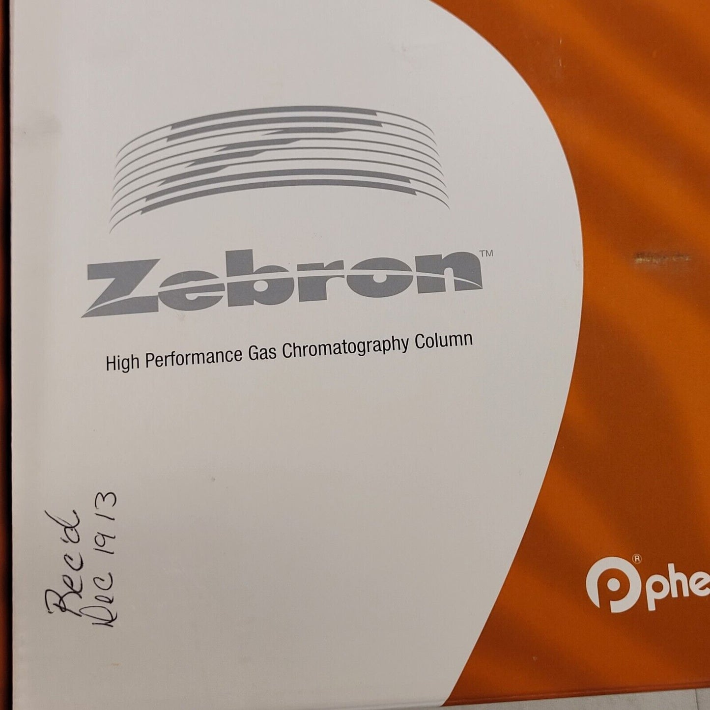 Zebron ZB-1 Capillary GC Column 100m Length 0.25mm ID 0.50mm Film Thickness