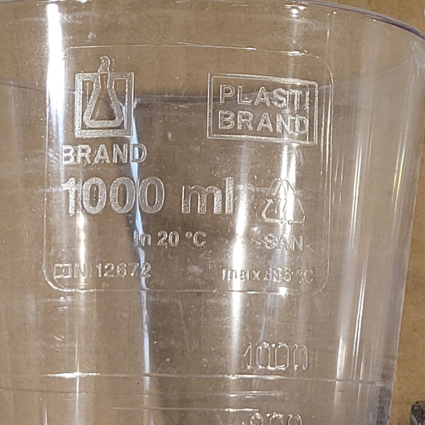 Plastic 1000 mL Sedimentation Cone Funnels w/ Stand Wheaton Plasti-Brand 12672
