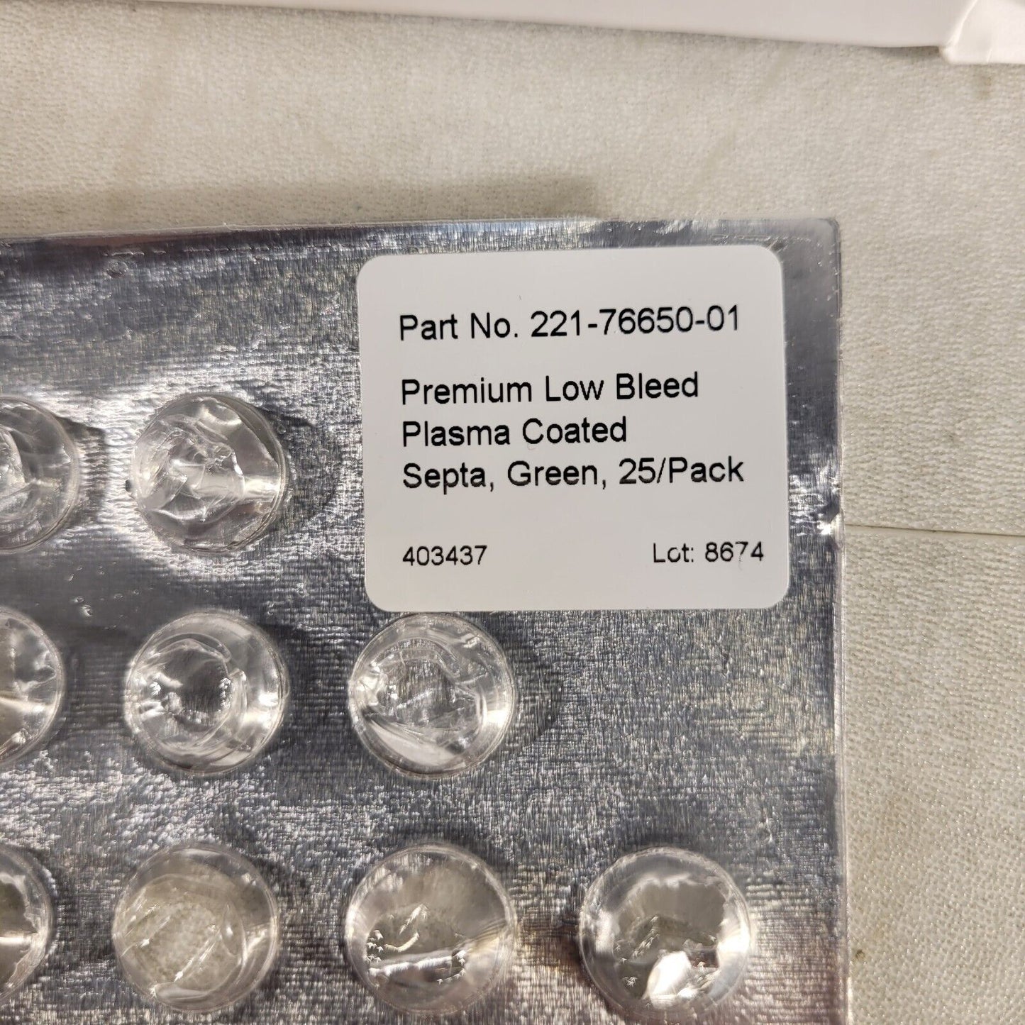 Shimadzu 221-76650-01 Injection Port Septa Premium Low Bleed Plasma Coated Septa