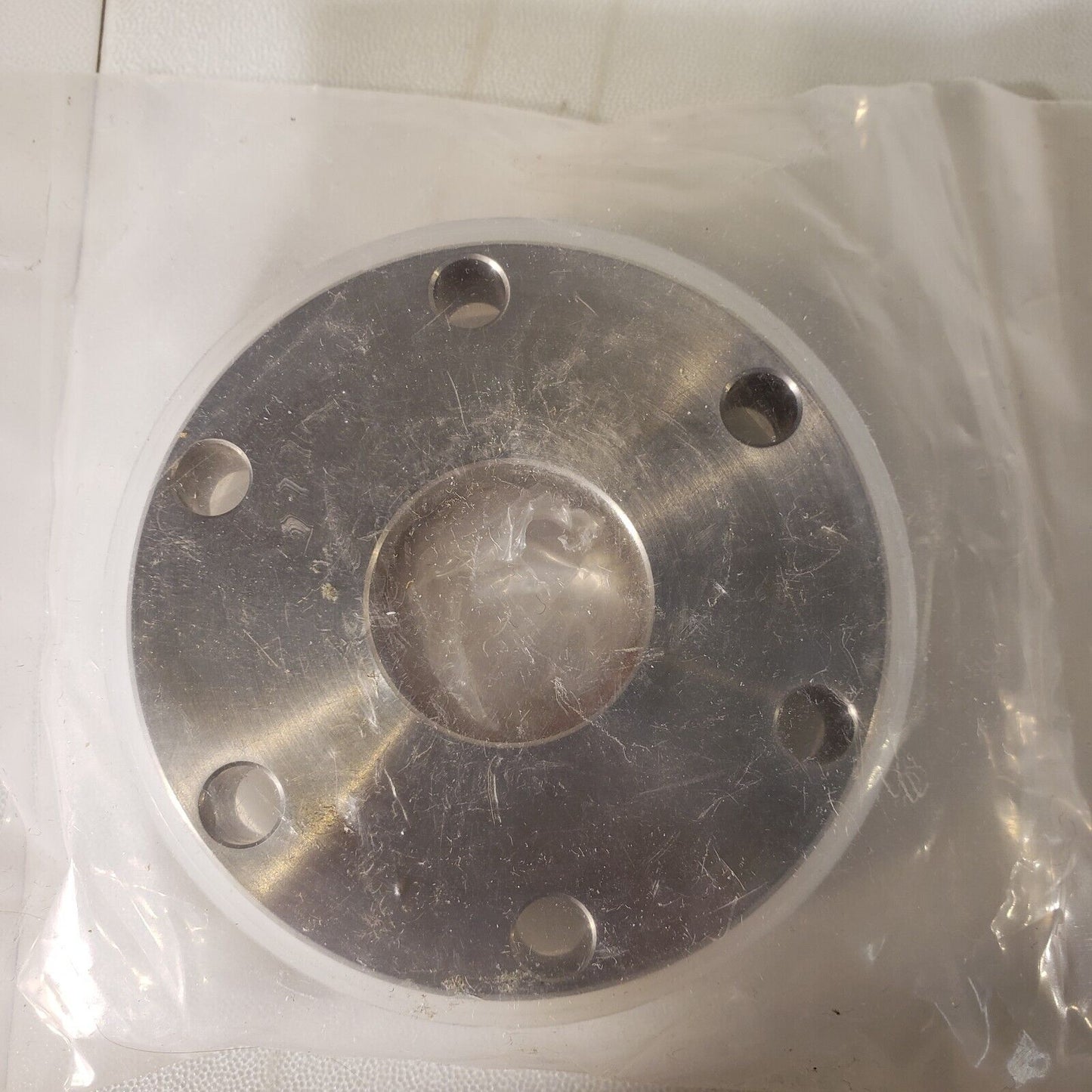 2.75" CF DN35CF Conflat Flange w/ 1.25" OD Copper Gasket 1" Bore ID in Center