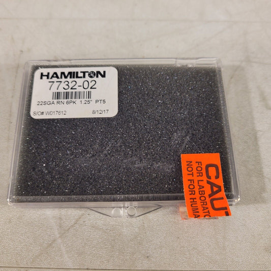 Hamilton 7732-02 22 Gauge Large Hub Removable NDL 1.25" Point Style 5, 4 Pack