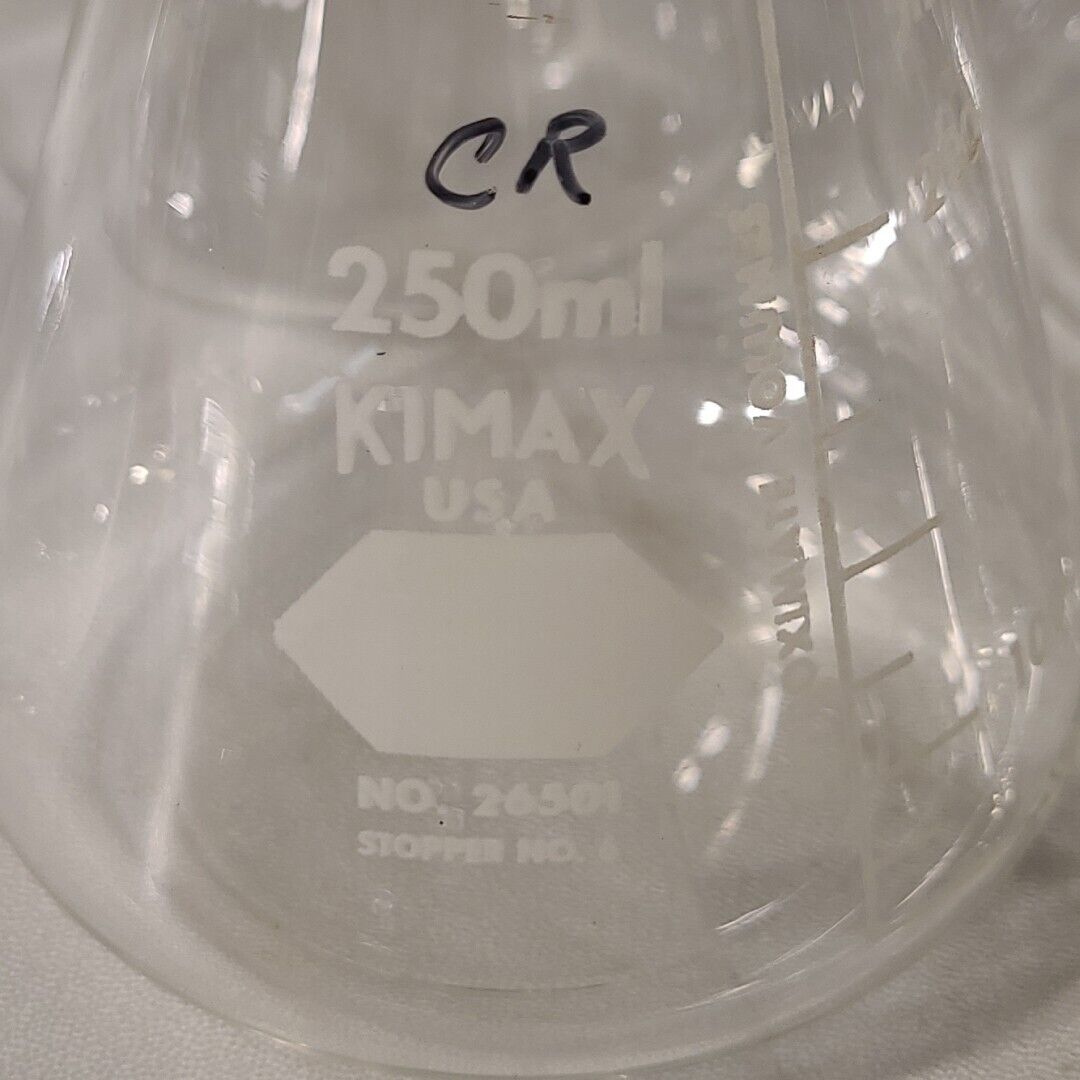 Lot Of 10 250mL Erlenmeyer Flask Pyrex Corning Kimax 4980 26501 Glassware Lab
