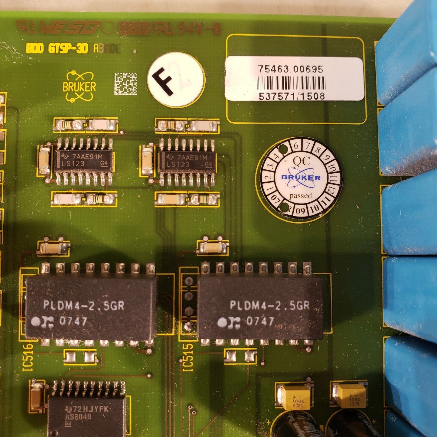 Bruker BDD GTSP-3D 75463.00695 Trigger Communication Card WESO From Mass Spec