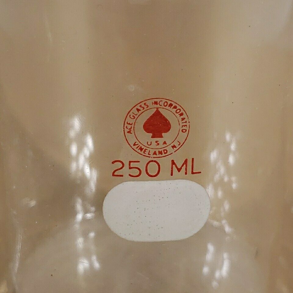 Ace Glass Incorporated 250mL Jacketed Reaction Beaker Vial Glassware Laboratory