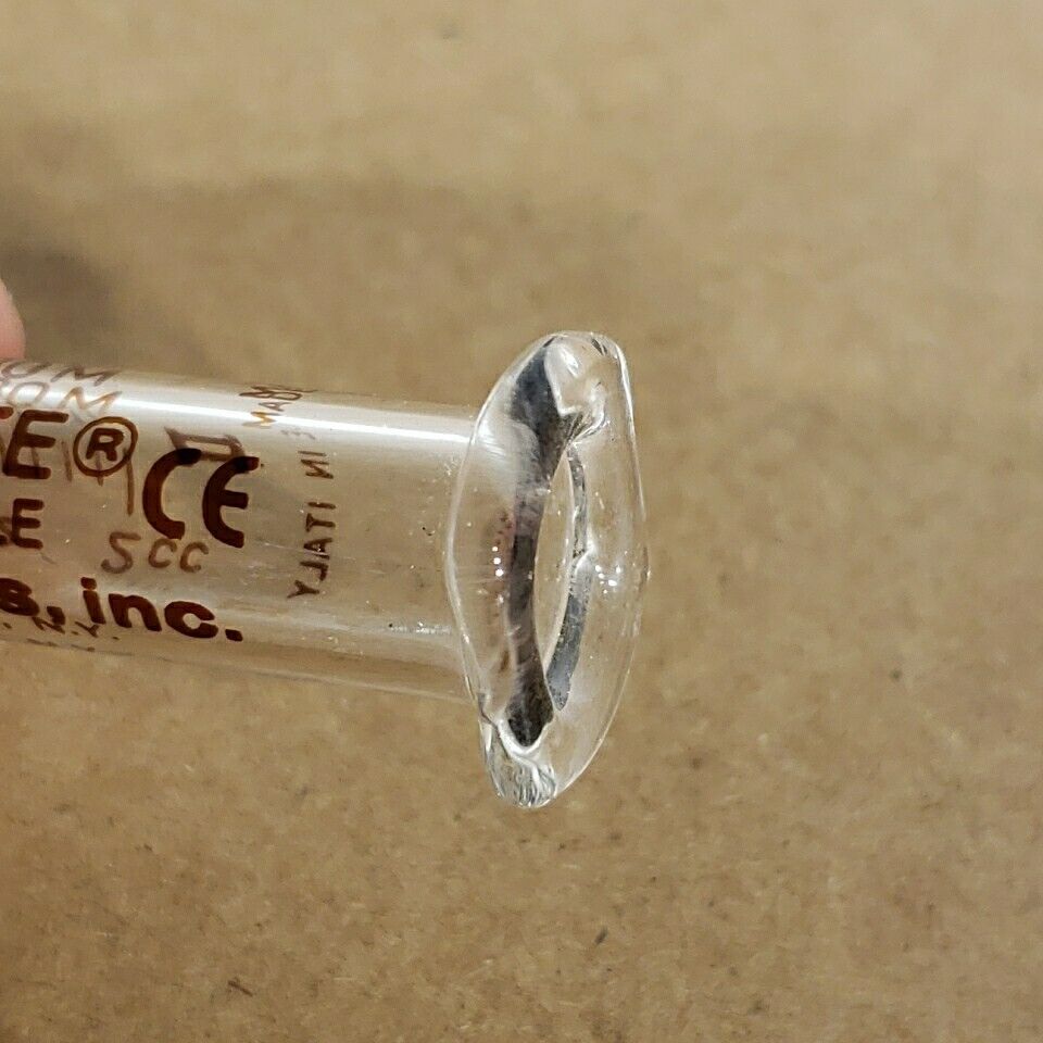 2x Popper & Sons Micro-mate Interchangeable Glass 2cc Syringe No Plunger