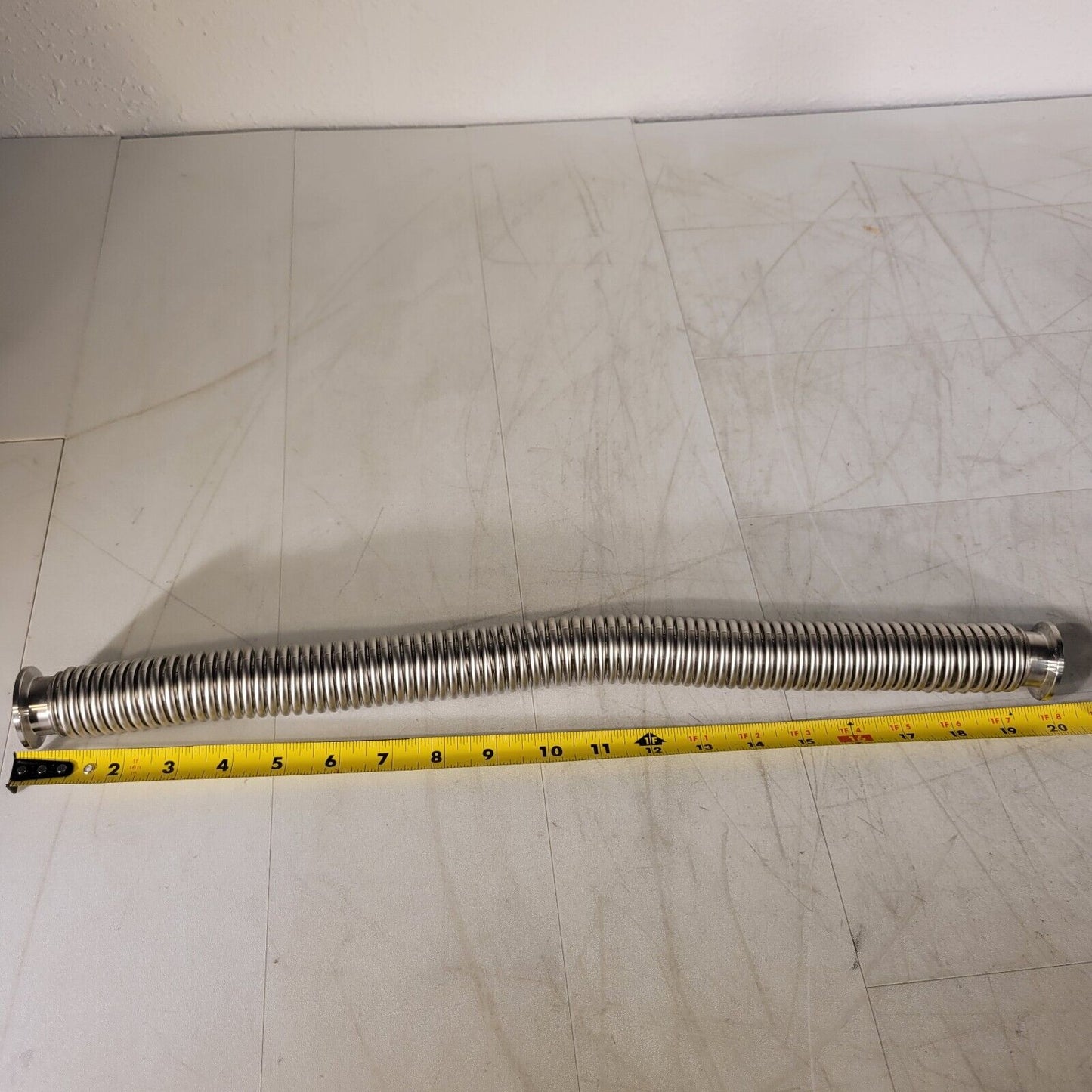 Flexible Bellows Hose 500mm 50cm Length SS ISO KF25 QF25 Flange High Vacuum