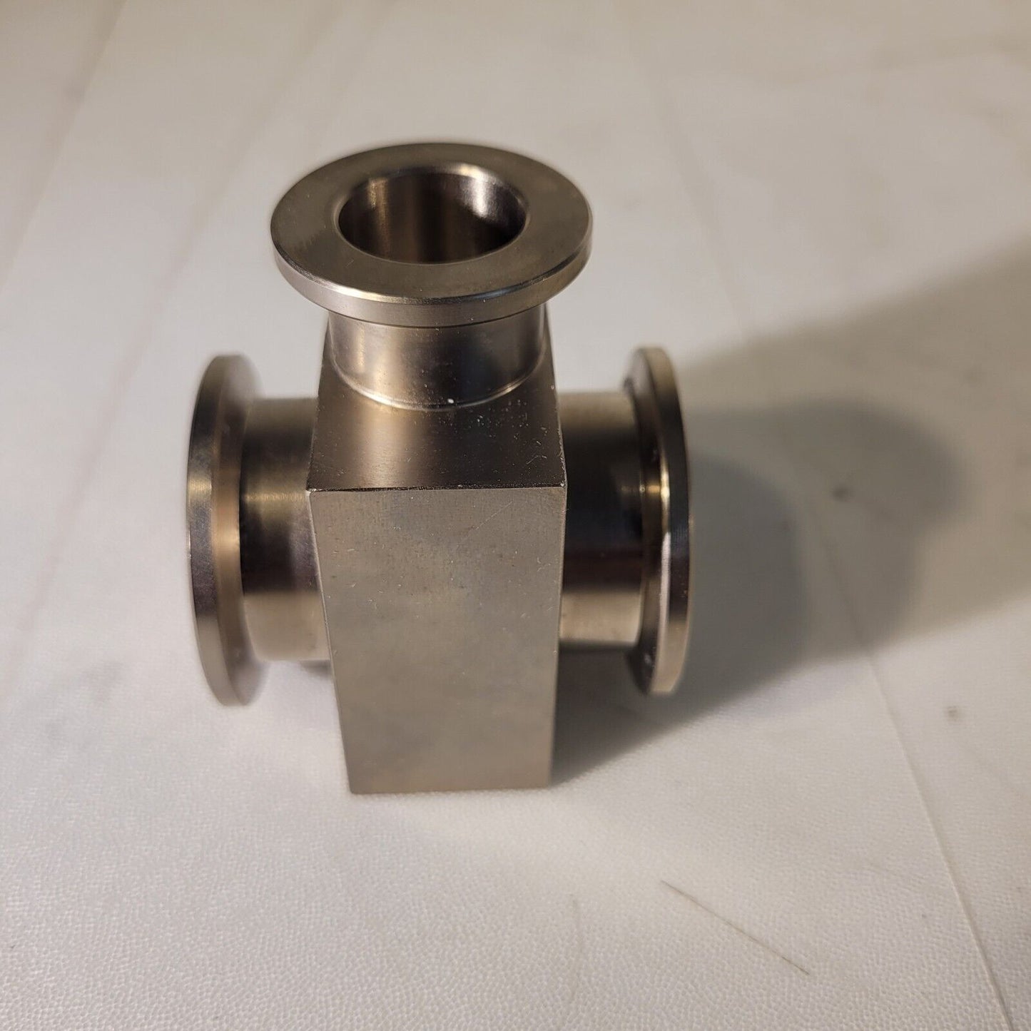 ISO KF25 NW25 Tee T-Style Adapter To KF16 NW16 Stainless Steel High Vacuum