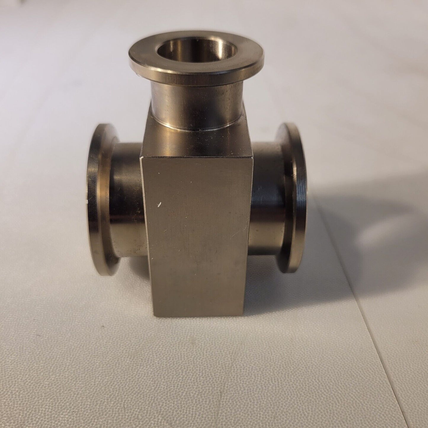 ISO KF25 NW25 Tee T-Style Adapter To KF16 NW16 Stainless Steel High Vacuum