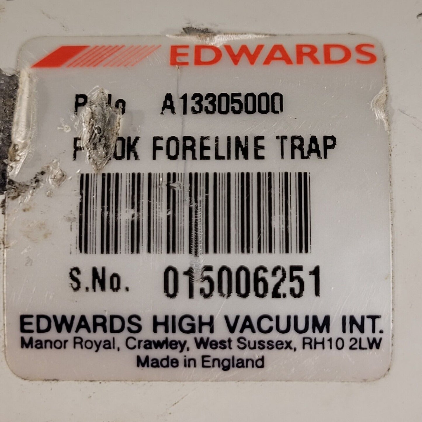 Edwards FL20K Foreline Trap A13305000 For High Vacuum KF25 Flange