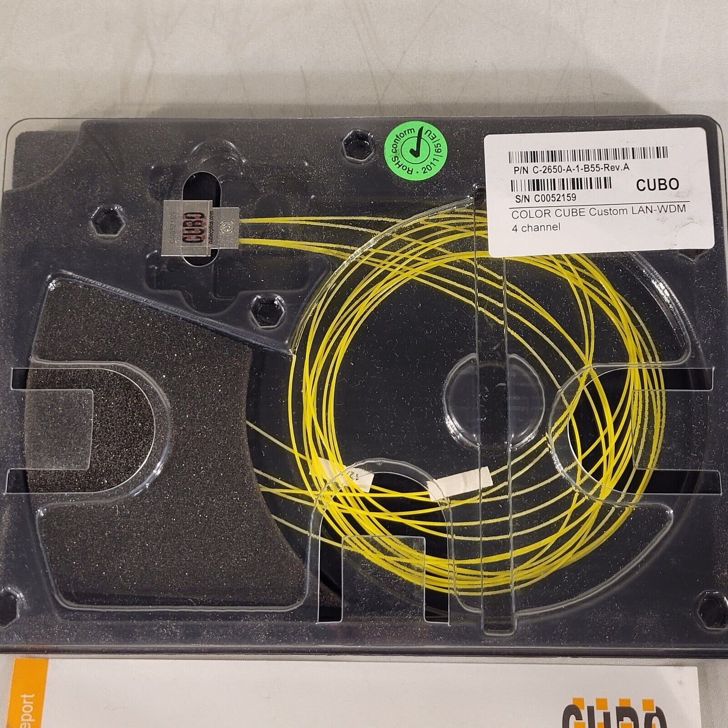 CUBO Color Cube Wavelength Division Multiplexer LAN-WDM C-2650-A-1-B55 4Ch