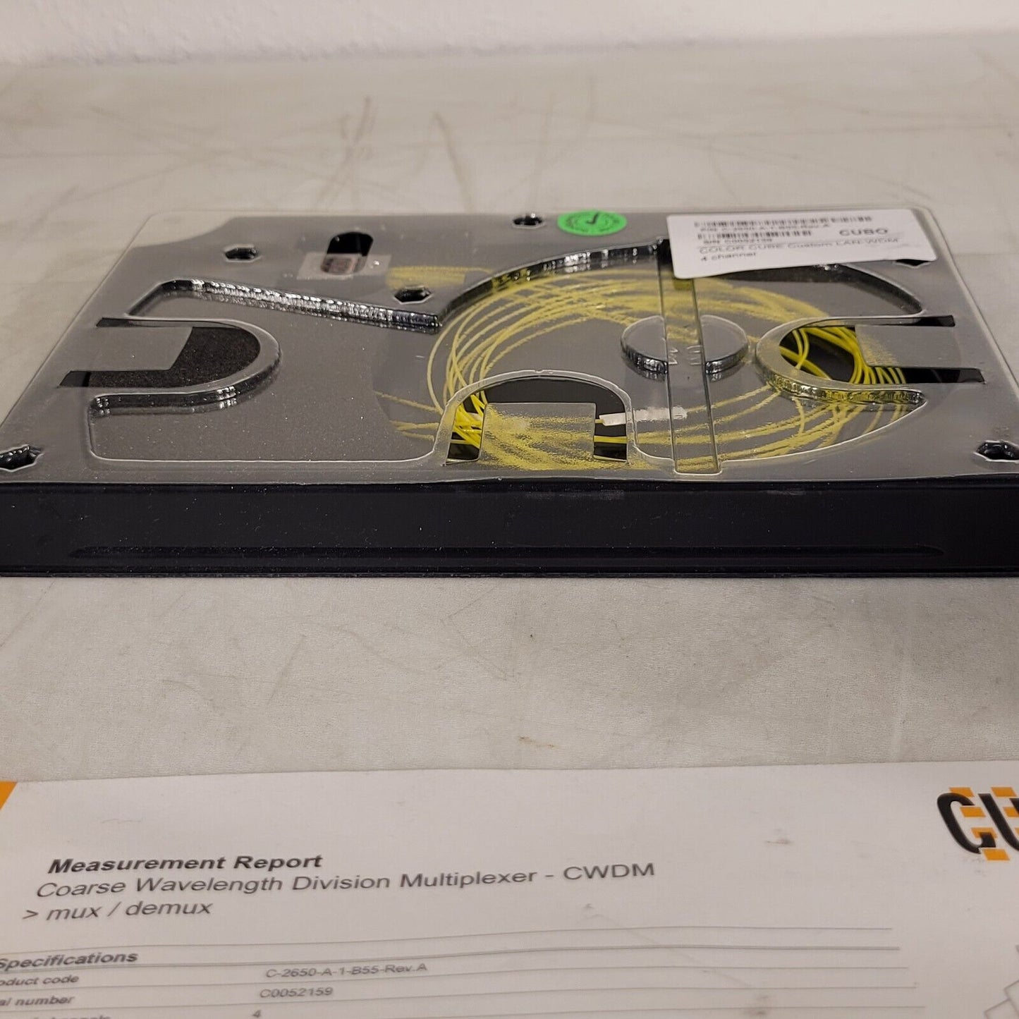 CUBO Color Cube Wavelength Division Multiplexer LAN-WDM C-2650-A-1-B55 4Ch