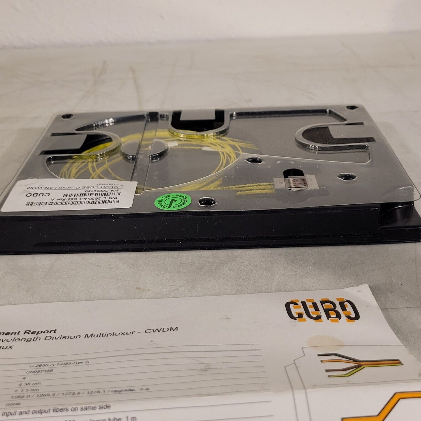 CUBO Color Cube Wavelength Division Multiplexer LAN-WDM C-2650-A-1-B55 4Ch