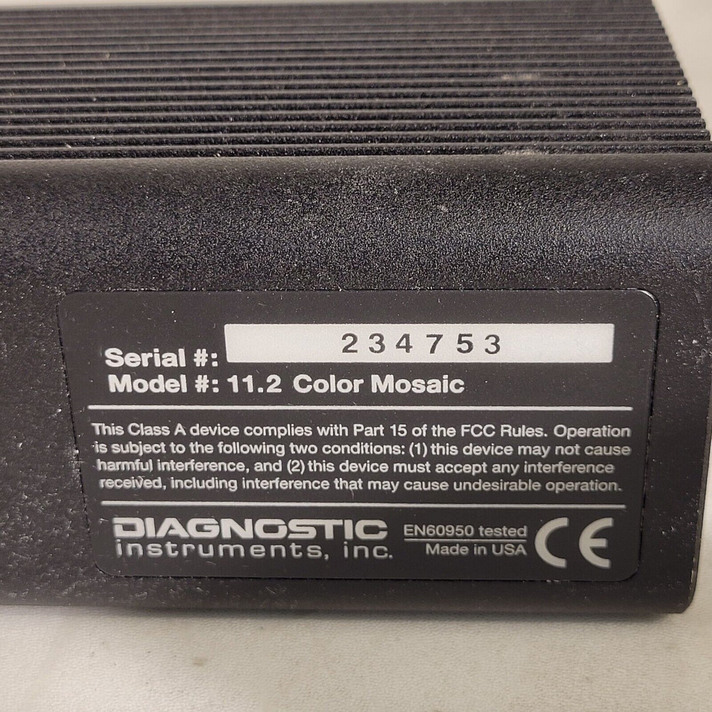 Diagnostic 11.2 Color Mosaic With Lens Spot Insight Firewire