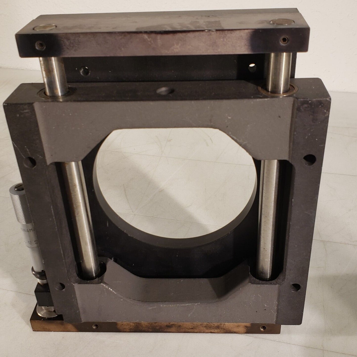 Ardel Large Kinematic Optical Micrometer Stage Mount Starrett 4.5" Diameter ID