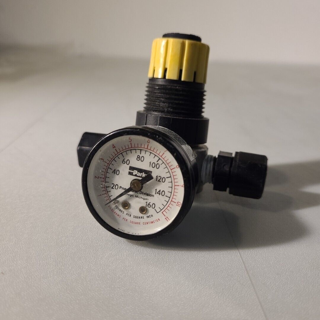 Parker 04R111FA JA0 JAO Air Flow Regulator 250 PSIG Max Pneumatic