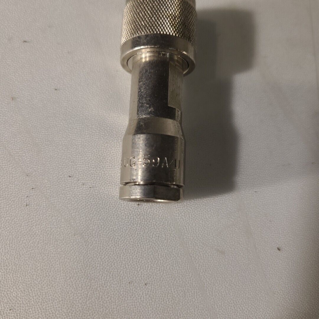 Amphenol 74868 U-59A/U Straight Clamp Plug Adapter RF Signal