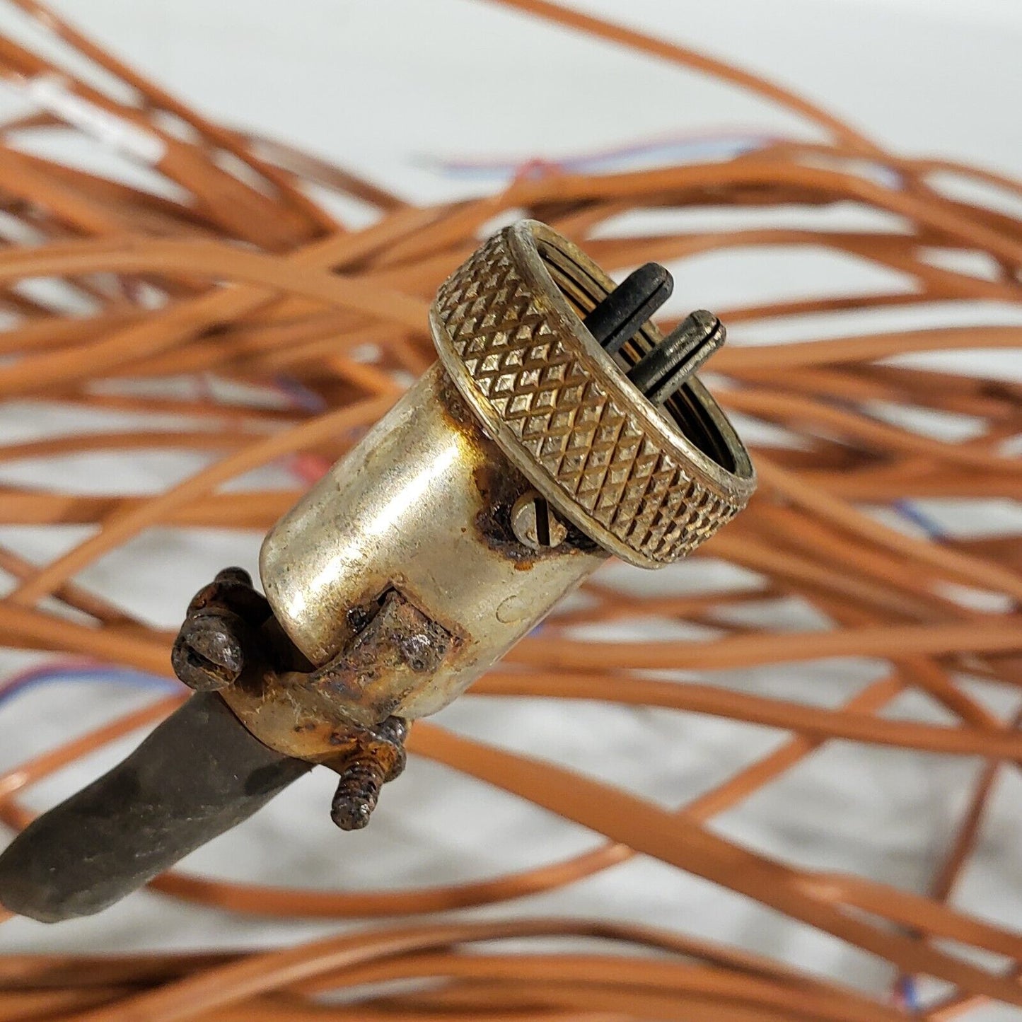 Lot Of 6 Ecklund-Harrison Thermocouples Connector Ndl Length 8' Wire Connector K