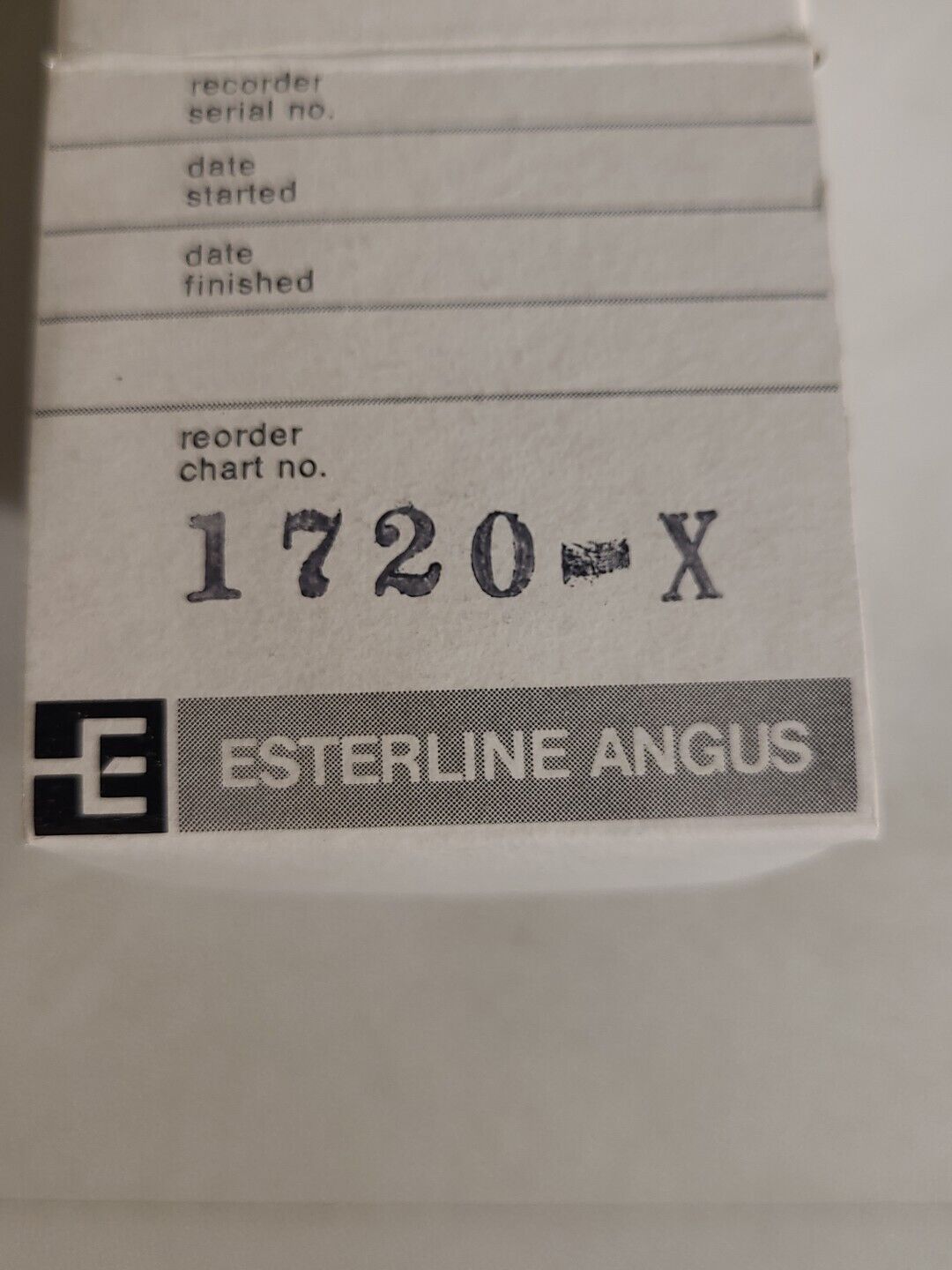 EST Esterline Angus 1720-X Recorder Chart Linear Strip Paper 1-20 5.969"X103'