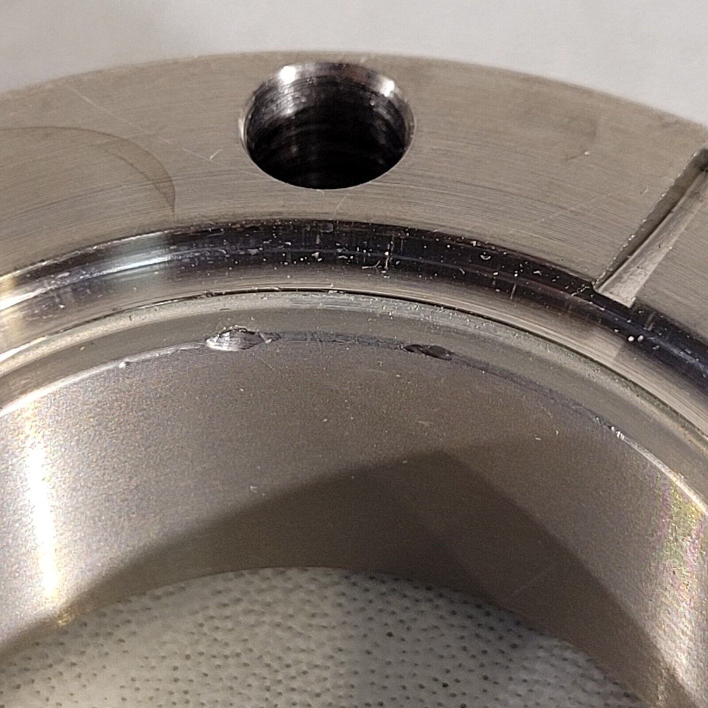 MDC MFG 2.75" DN35CF Conflat Flange To 1/4" VCR Fitting Adaptor FOR PARTS ONLY