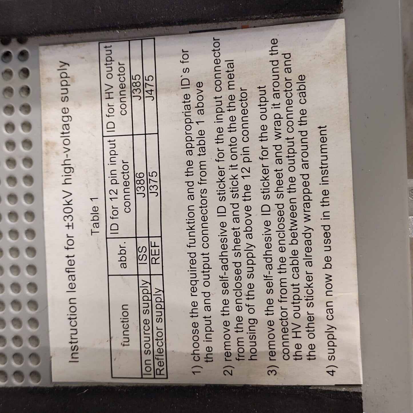 Applied Kilovolts HP030RZZ617 30kV Reversible High Voltage Power Supply