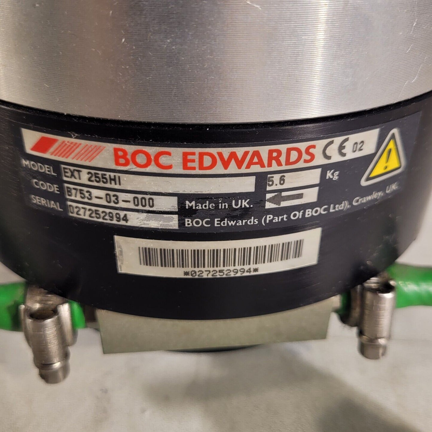 Edwards EXT 255HI with EXDC160 Controller Turbomolecular Vacuum Pump ISO K-100