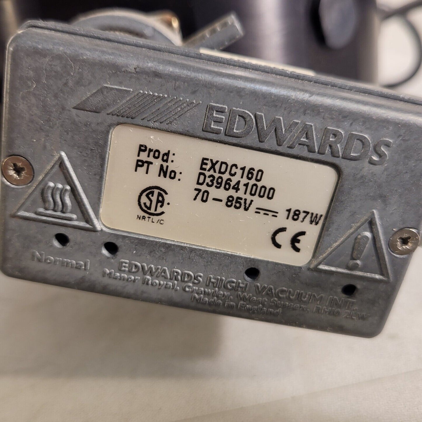 Edwards EXT 255HI with EXDC160 Controller Turbomolecular Vacuum Pump ISO K-100