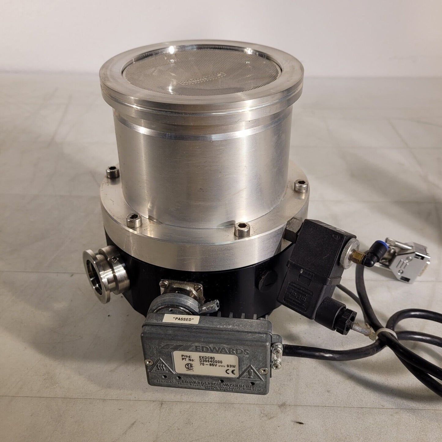 Edwards EXT255H Turbomolecular Vacuum Pump EXDC80 Controller Solenoid ISO K-100