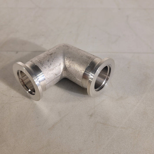 ISO KF25 NW25 90° Angle Elbow Aluminum High Vacuum 2-1/2" Length QF25