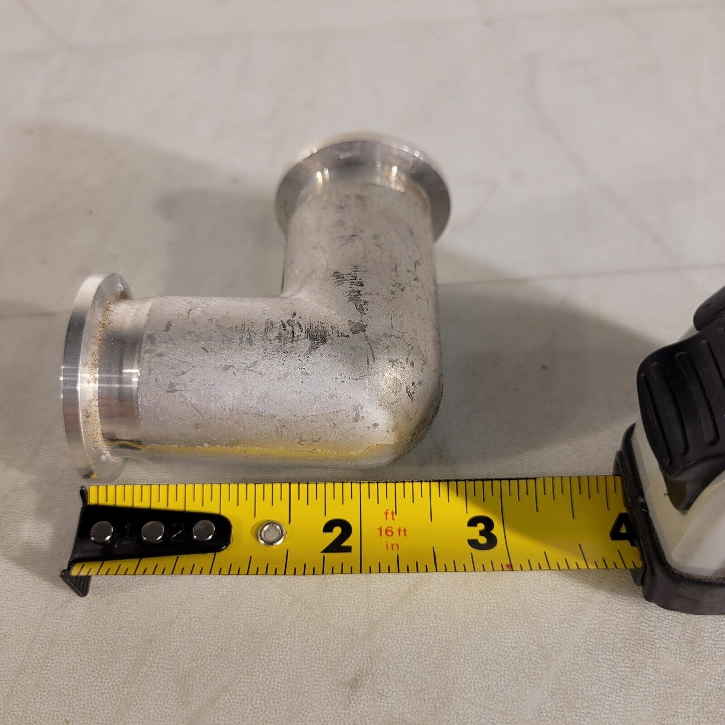 ISO KF25 NW25 90° Angle Elbow Aluminum High Vacuum 2-1/2" Length QF25